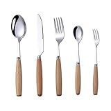 Ocasion: Este juego de cubiertos se puede combinar con cualquier estilo de mesa de comedor.Juego de cubiertos para 4 personas, contiene diferentes combinaciones de cuchillos y tenedores para satisfacer sus diversas necesidades de fiestas, disfrutar de una excelente cena con familiares o amigos.