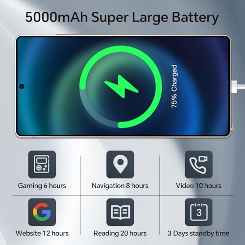Image of X25 Ultra Unlocked Phones,Built - in Pen，Snapdragon888,12GB RAM+512GB ROM Unlocked Cell Phone, 6.9 inch OLED Screen, 48+108MP Camera, Battery 5000mAh,Dual SIM, Android 14,WiFi 5 (Blue)