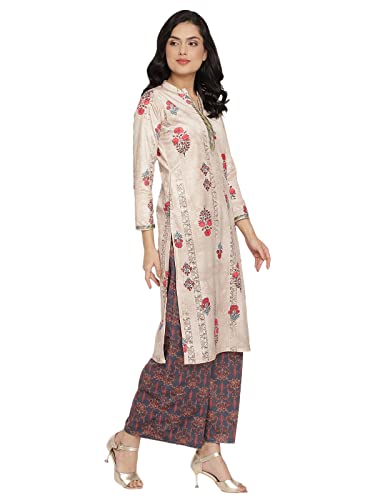 Image of Ahalyaa Women's Digital Print Velvet Kurta With Palazzo (AHKUPZ-COMBO-411-12-13)