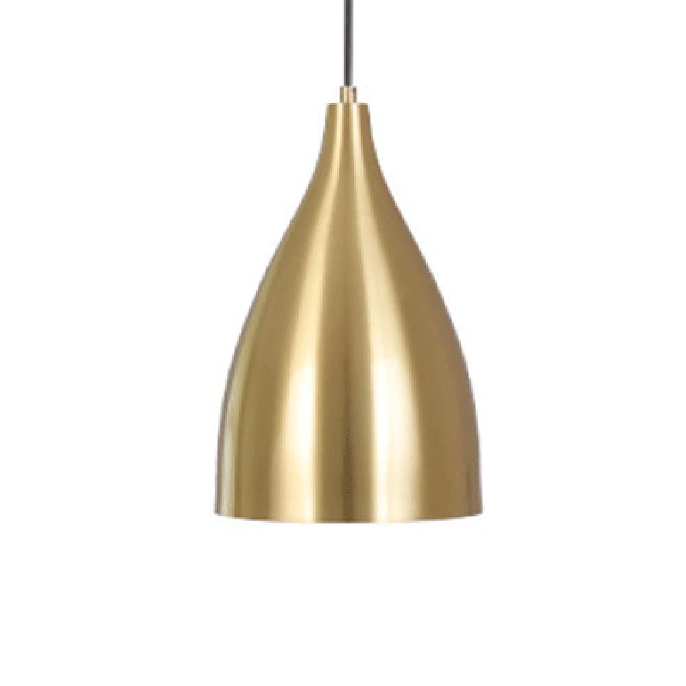 Luminaire industriel suspendu en métal noble avec dôme de précision architectural