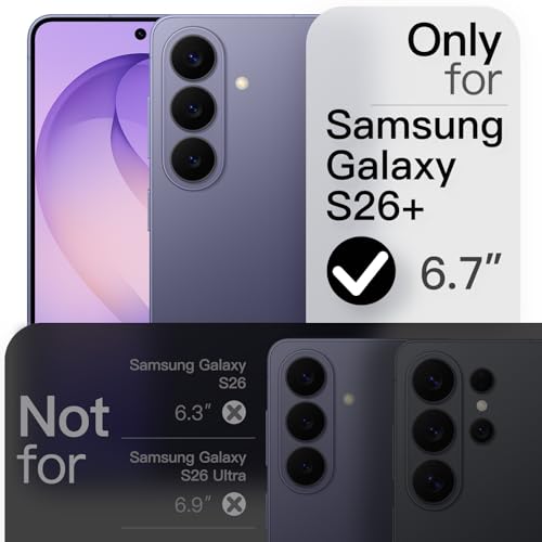 Image of JETech Magnetic Slim Cover Case for Samsung Galaxy S26 Plus, Compatible with MagSafe, Anti-Slip Grip & Full Camera Lens Protection, Ultra-Thin Matte Finish Phone Cover (Cobalt Violet)