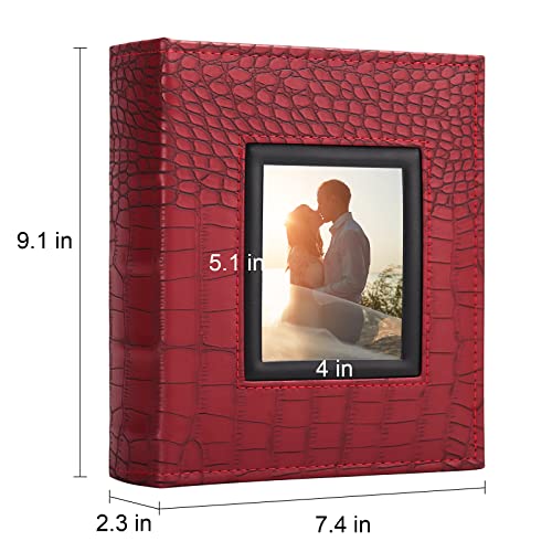 image for Vienrose Photo Album for 200 4x6 Photos Leather Cover Extra Large Capa