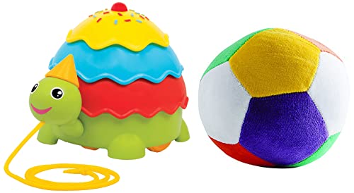 Giggles – Icecream Turtle, 2 in Pull Along Toy, Walking, Shape Sorting,Pretend Play, 12 Months & Above, Infant and Preschool Toys & – Soft Ball, Stuffed Soft Toy, Multicolour, 6 Months & Above