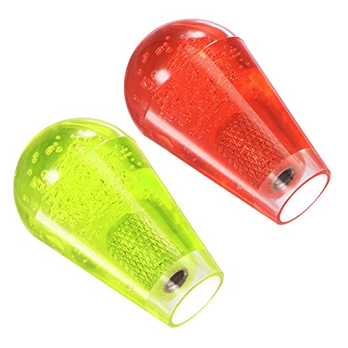 uxcell Ellipse ovaler Joystickkopf Rocker Ball Top Griff Arcade Spiel Ersatz Rot Gelb Cover