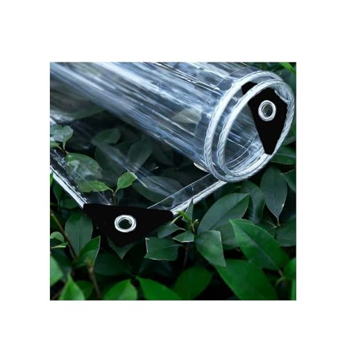 Ground Sheet 2 x 1 m Weatherproof,Frost-Resistant Heavy Duty Waterproof Cover with Reinforced Grommets for Garden,Wood,Camping,Groundsheet, White