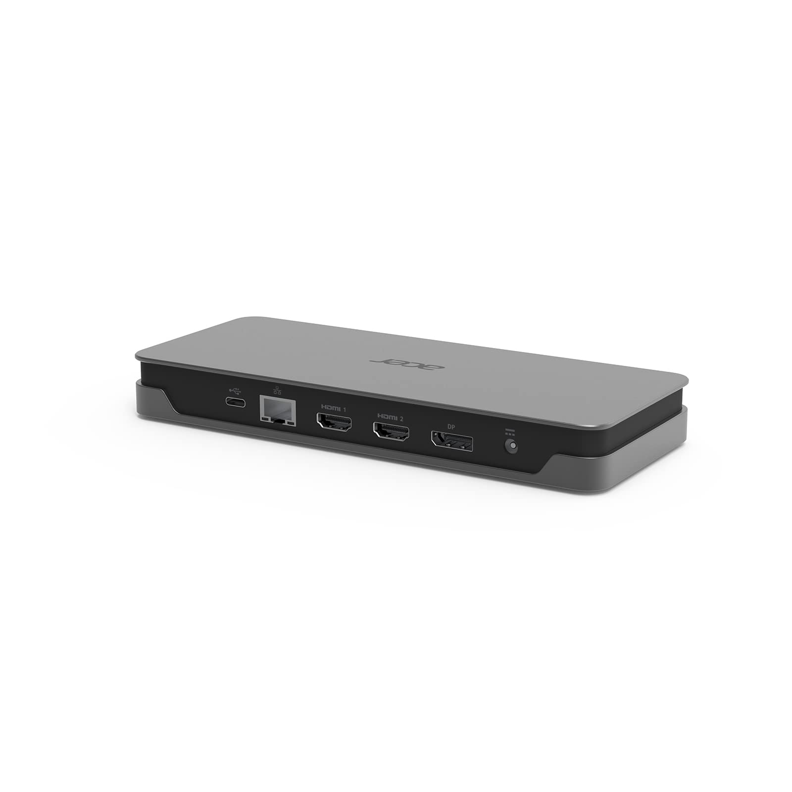 ACER USB Type-C Gen1 Dock, Docking Station con porte USB Type-C con USB 3.1 Gen1, DisplayPort, HDMI, RJ-45, SD Card Reader, Cavo di Alimentazione EU, Grigio