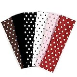 TERSE Polka Dot Headbands for Women Trendy Women Hair Accessories: Cute Head Bands for Women's Hair Fashion Hairbands 6PCS