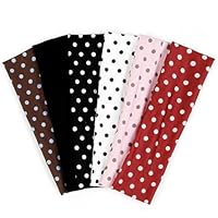 TERSE Polka Dot Headbands for Women Trendy Women Hair Accessories: Cute Head Bands for Women's Hair Fashion Hairbands 6PCS