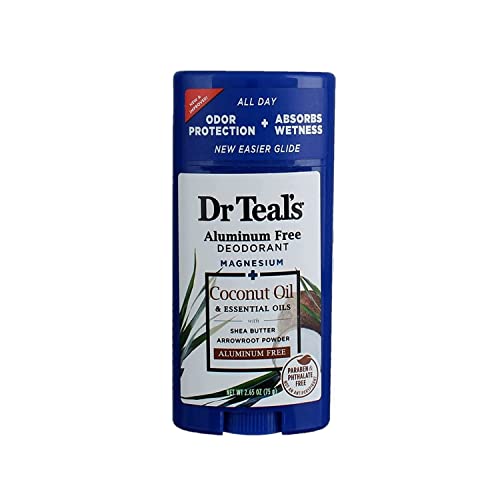 Dr. Teals Deodorant Variety Gift Set (3 Pack, 2.65Oz Ea.) - Vanilla Lavender, Coconut Oil, & Rose & Milk - Essential Oils & Magnesium Help Absorb Moisture & Keep Skin Clean & Healthy #TOP5