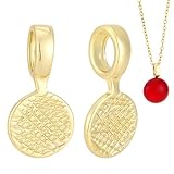 Beebeecraft 8 Pieza de Almohadillas Planas Adhesivas para Colgantes Almohadillas Planas Redondas de 18mm Chapadas En Oro de 16x8 Quilates para Pegar En Colgantes para Collares para Hacer Joyas con