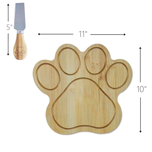 Tabla de cortar de madera con forma de pata - Pet Fit For Life miniatura 2