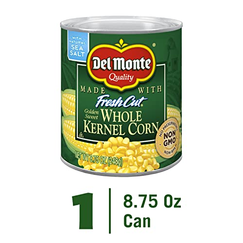 Image of Del Monte Fresh Cut Golden Sweet Whole Kernel Corn, 8.75 oz. Can, Canned Vegetables