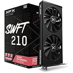 XFX Speedster SWFT 210 Radeon RX 6600 Core Gaming Tarjeta gráfica con 8GB GDDR6 HDMI 3xDP, AMD RDNA™ 2 (RX-66XL8LFDQ)