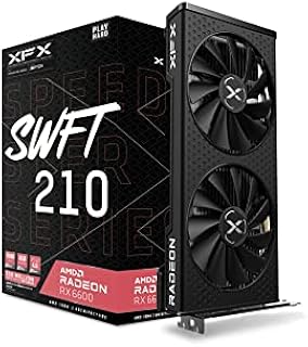 XFX Speedster SWFT 210 Radeon RX 6600 CORE Gaming Graphics Card with 8GB GDDR6 HDMI 3xDP, AMD RDNA 2 RX-66XL8LFDQ
