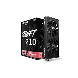 XFX Speedster SWFT 210 Radeon RX 6600 CORE Gaming Graphics Card with 8GB GDDR6 HDMI 3xDP, AMD RDNA 2 RX-66XL8LFDQ