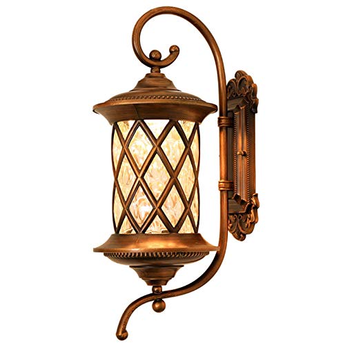 Lanterne murale extérieure LED étanche luminaire extérieur marron