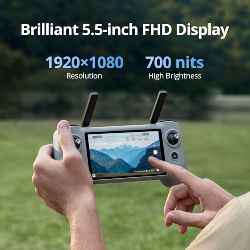 Image of Potensic PTD 1 Remote Controller, 5.5-inch 1080P Full HD Display, 10KM Transmission, 6400 mAh Capacity, Up to 3 Hours of Battery Life, 32GB Storage, Compatible with Atom 2 Drone Only