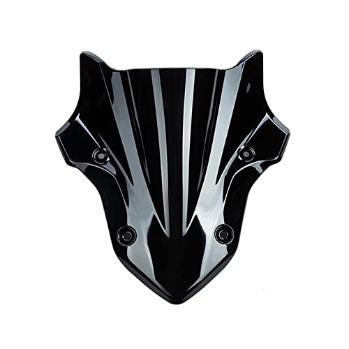 PTTRNS Parabrisas Deflector Viento Parabrisas Negro para Motocicleta Deflector De Viento Accesorios ABS para K&awasaki Z900 para Z 900 2017 2018 2019 Visera Deflector