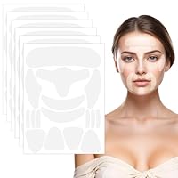 Heclia 96 Stück Gesichtsfalten Entferner Streifen Silikon-Gesichtsklebeband gegen Falten Anti-Falten-Pflaster über Nacht für Lippen Stirn Lachfalten-Pflaster Gesichtsaufkleber für alle Hauttypen