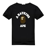 Zomicky Bape Brown And White Graphic Mens Classic Cotton T-shirt Top