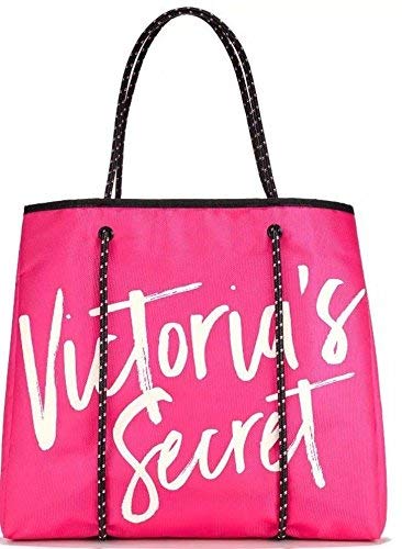Victoria Secret Pink Hot Pink Tote Bag Huge Weekender Tote
