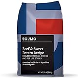 Amazon Brand - Solimo Ultra-Premium Dry Dog Food, No Added Grain, Beef & Sweet Potato Recipe, 30 Lb. Bag