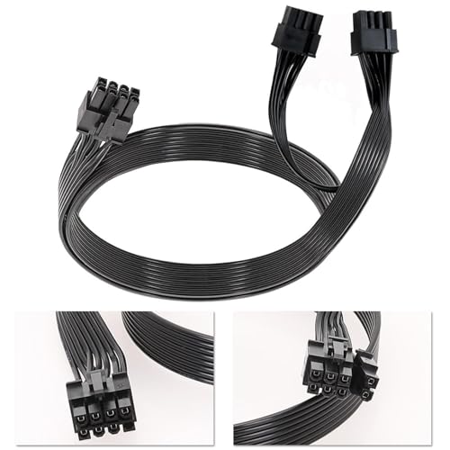 Cavo PCIE per Corsair, adattatore GPU da 65 cm PSU da 8 pin a 6+2 pin maschio a maschio, cavo PCIE per Thermaltake, cavo di prolunga modulare per ARESGAME - Alimentatore - Immagine 2