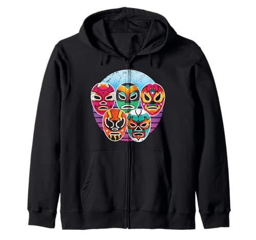 Máscara de lucha libre mexicana I Cool Lucha Libre Mexicana Sudadera con Capucha