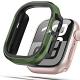 Matte Metal Case Fit for Apple Watch Series 10/11 46mm Case, [Matte Aluminum Bezel] + [Soft TPU Bumper] Max Anti-Scratch & Military-Grade Protective Cover for iWatch s10/s11 Accessories 46mm, Green
