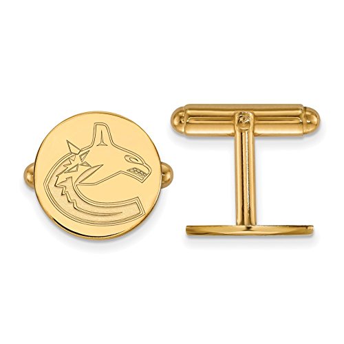 Vancouver Canucks Cufflinks (14k Yellow Gold)