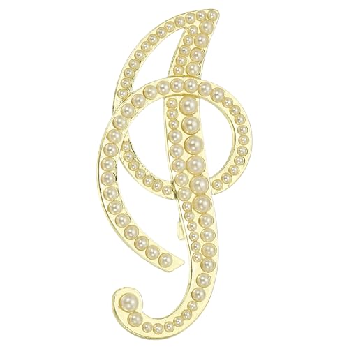 Image of PATIKIL Letter Brooch Pins, Pearl Initial Alphabet Letter Lapel Badges Pin for Women Men Girl Wife Suits Clothes Dress Bouquet Coat Hat Bag Craft Party