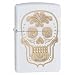 Zippo Sugar Skull White Matte Pocket Lighter