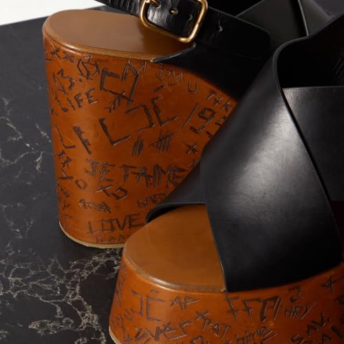 Jelly Wedge Platform Sandals for Women Open Peep Toe High Heels Clear Adjustable Ankle Buckle Sandals Stylish Dressy Summer Shoes3