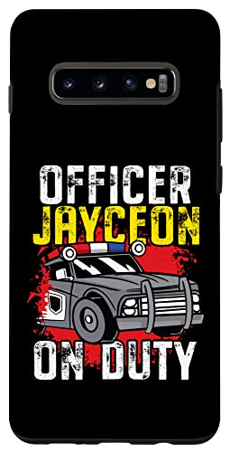 Galaxy S8+ Police Officer Jayceon On Duty - Personalized Police Car Case