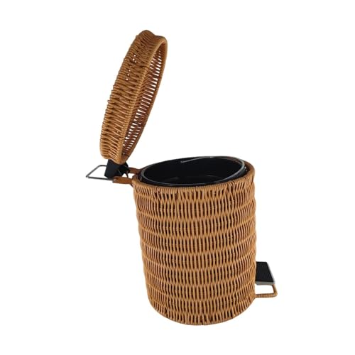 STARTIST Step on Trash Can Wastebasket Multifunctional Nordic Convenient Trashcan with Lid Garbage Bin for Kitchen Toilet Office Hotel, 28cmx42cm