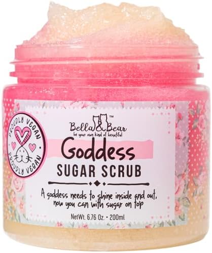 Bella and Bear Goddess Sugar Scrub | Body Scrub | Body Wash | Exfoliator | Vegan | Cruelty-Free