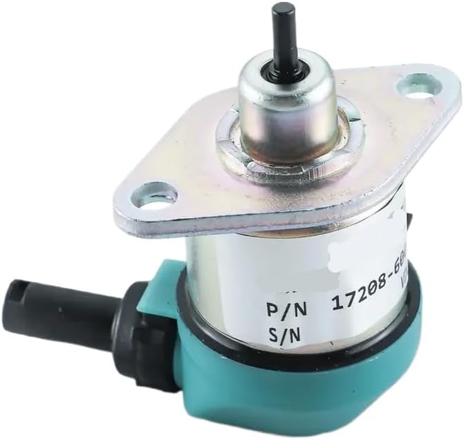 17208-60015 Fuel Shut Off Solenoid Compatible with 17208-60010 17208-60012 17208-60016 17208-60017 Compatible with Kubota Engine Stop Solenoid 12VDC