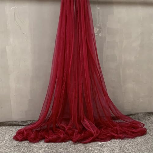 10 m x 150 cm Tissu en tulle doux à coudre, tissu en tulle doux, vendu au mètre, tissu d'ameublement, tissu décoratif pour mariage, rideaux, robe, jupe en...