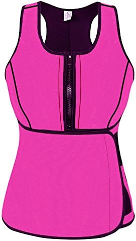 SlimmKISS Neoprene Sweat Vest for Women, Slimming Body Shaper with Adjustable Waist Trimmer Belt, Weight Loss