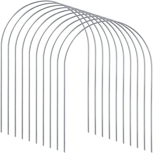 Deekin Set of 9 Croquet Wickets Replacement for Croquet Metal Hoops with Galvanized and Plastic Coating for Family Lawn Backyard Outdoor Game(Arch)