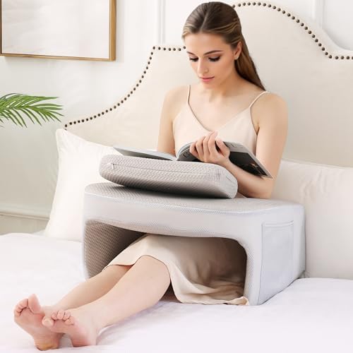 Adjustable Bed Wedge Pillow For Sleeping - Wedge Pillow For Sleep Apnea, Gerd, Acid Reflux Relief, Post