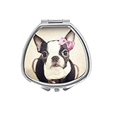 Boston Terrier Love Custom Sector Medicine Pill Vitamin Box Case Storage Dispenser Organizer Holder