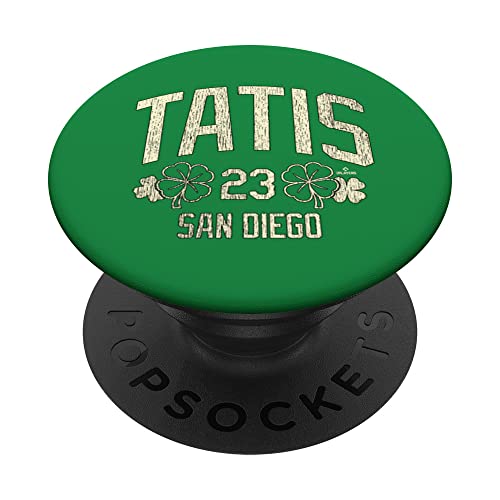 Fernando Tatis Jr. San Diego Baseball St. Patrick's Clover PopSockets Swappable PopGrip, Black