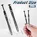 ZEYIYER 2 PCS Pearl Grabber, Black Stainless Steel 4-Claw Piercing Grabber, Piercing Ball Grabber Tool, Jewelry Pick up Tool for IC Chip Diamond Bead Electronic Small Parts