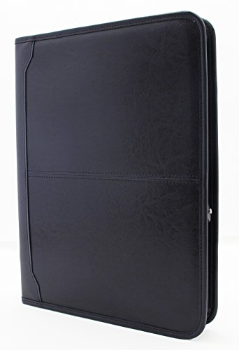 Porte-documents A4 bleu Noda anti-perte de feuillets avec classeur zippé robuste - 7