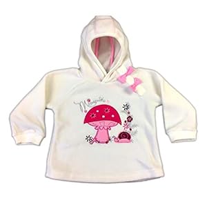 Mini Mini Rose Jewel Art Pasgeboren Baby Meisje Polar Hooded Blouse Momento