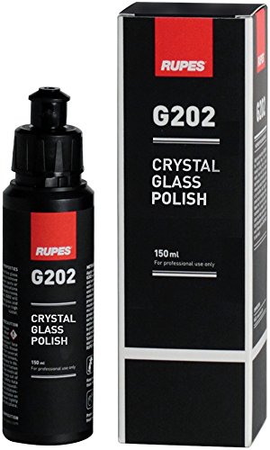RUPES G202 Crystal Glass polish – 150 ML Detergente per la pulizia e lucidatura – Auto Vetro polacco per parabrezza e faro