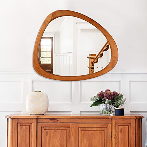 Asymmetrical-Mirror-Wood-235-x-19-Irregular-Wall-Mirror-Wood-Framed-Mirror-Decor-for-Bathroom-Living-Room-Bedroom-Entryway