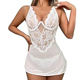 Detalles que Marcan la Diferencia y Estimulan la Fantasía：Cada pieza es una obra de arte. Nuestra lencería sexy mujer hot incluye detalles como lazos ajustables, cortes estratégicos y transparencias sugerentes que despiertan la imaginación. Es ropa interior mujer sexy divertida y sofisticada, creada para vivir experiencias únicas y aumentar la confianza en ti misma. ¡Deja que la magia suceda!