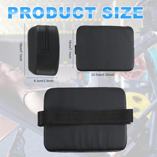 Simgoing Weight Lifting Pad Bench Chest Press Back Pad for Free Weight Bench Exercises and Chest Press Support Non Slip PVC Leather Foam Support for Home Gym Strength Training (9.3x7.1x3.2 Inch)